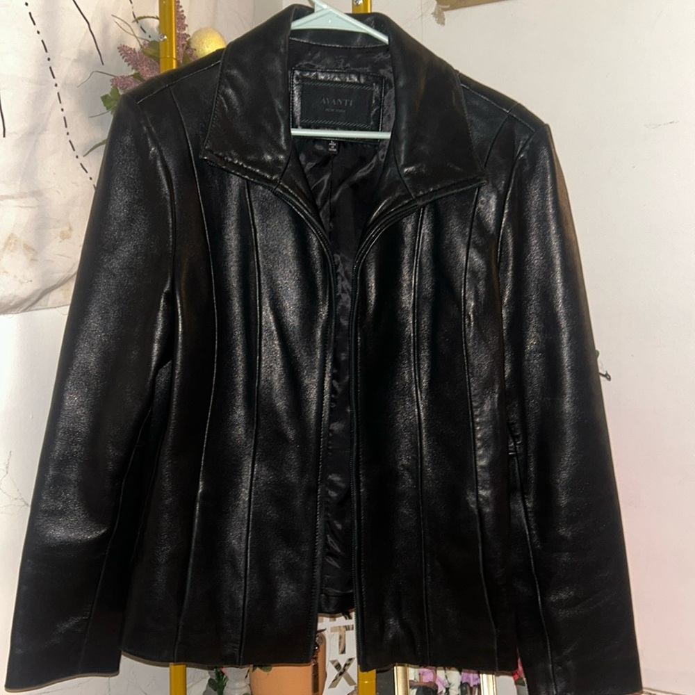 Avanti leather coat